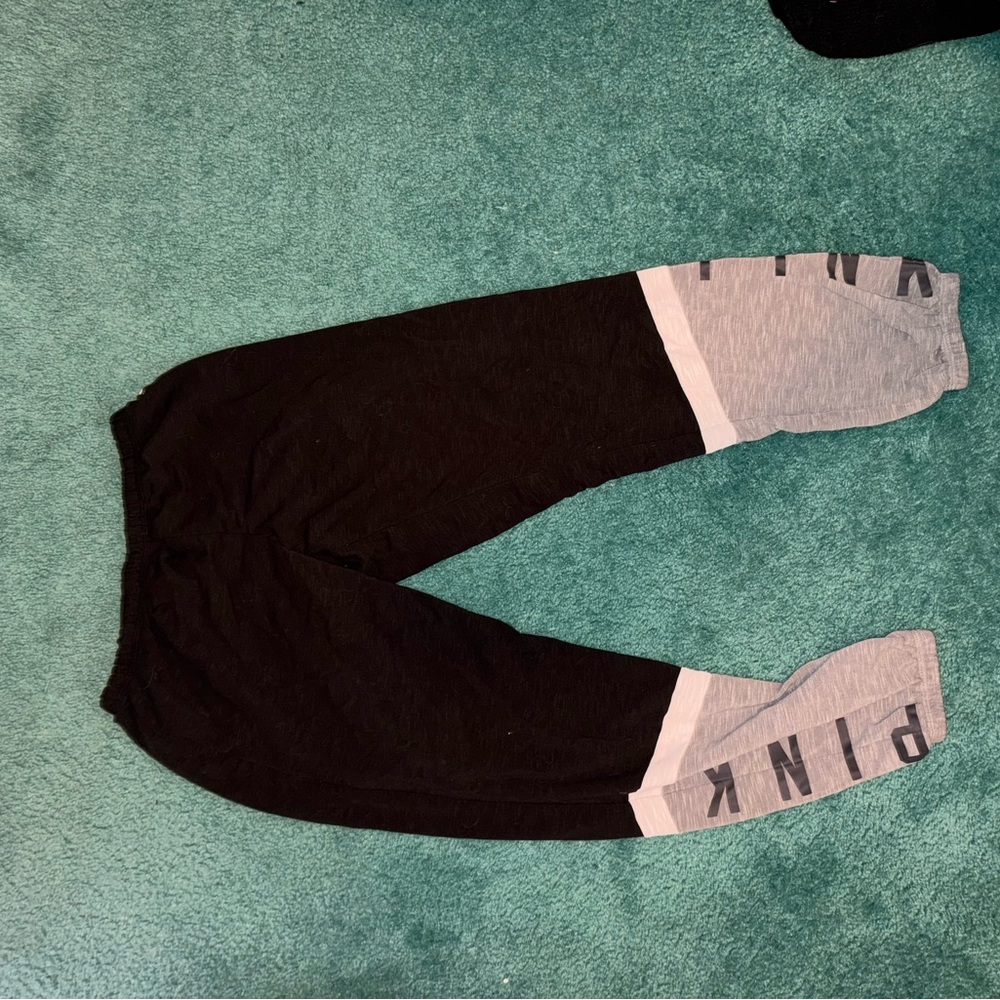 PINK Victoria's Secret Kids Black and Gray Bottoms